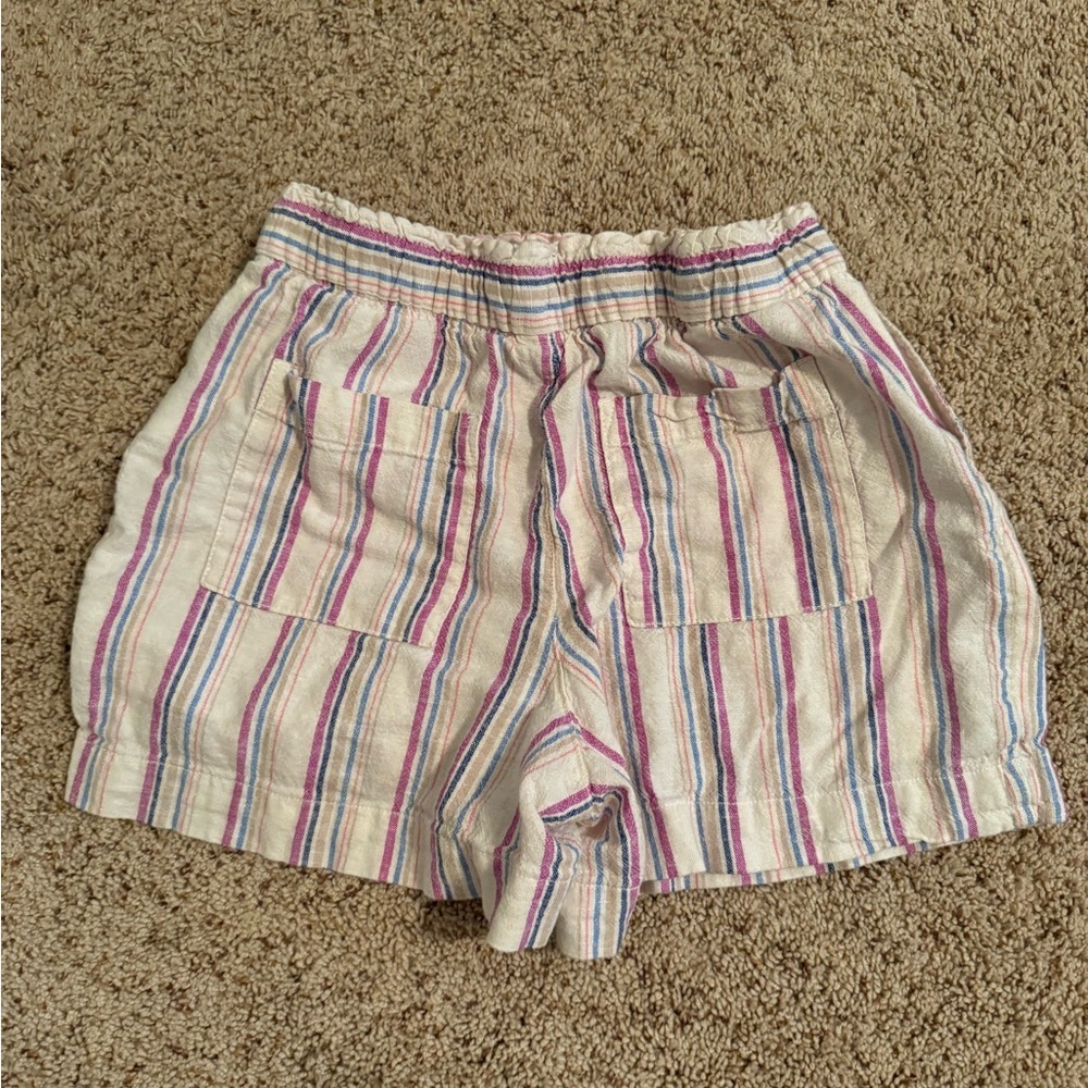 ✨2 for $35 ALL SHORTS!✨ NWOT GAP 4" Mid Rise Pull-On Linen-Blend Shorts XS - Picture 2 of 2